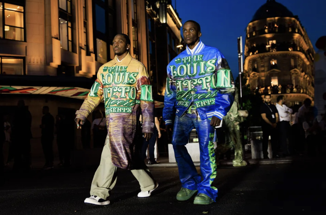 Pharrell Williams Louis Vuitton men’s collection in Paris.