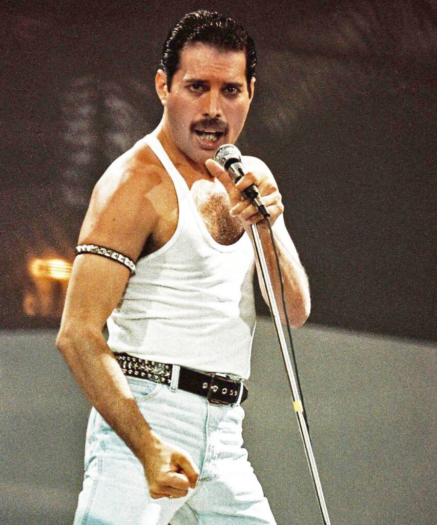 freddie mercury singing rock music